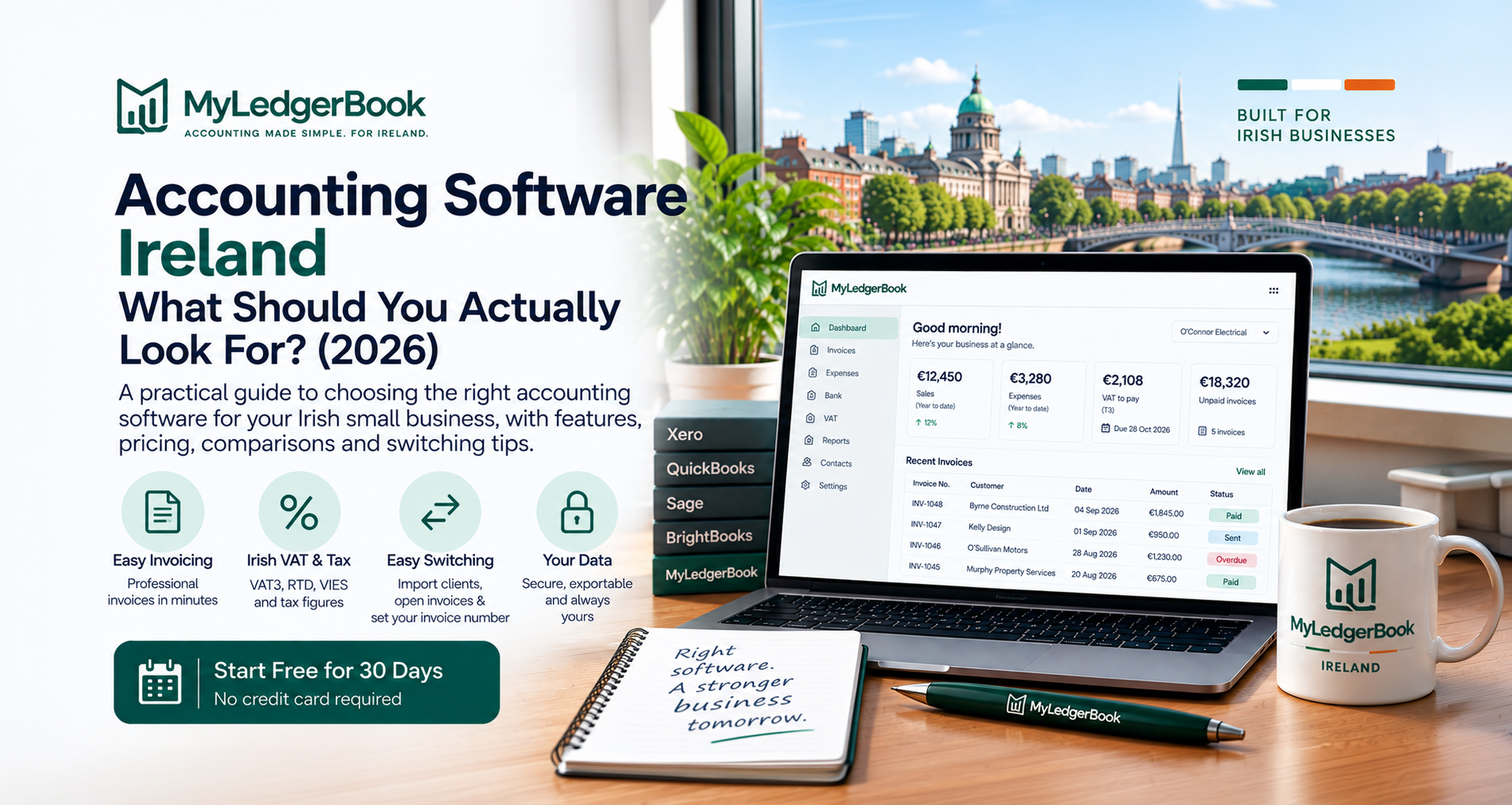 Accounting software for small businesses in Ireland 2026 guide comparing the features Irish sole traders and small businesses should look for